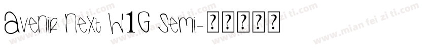 Avenir Next W1G Semi字体转换